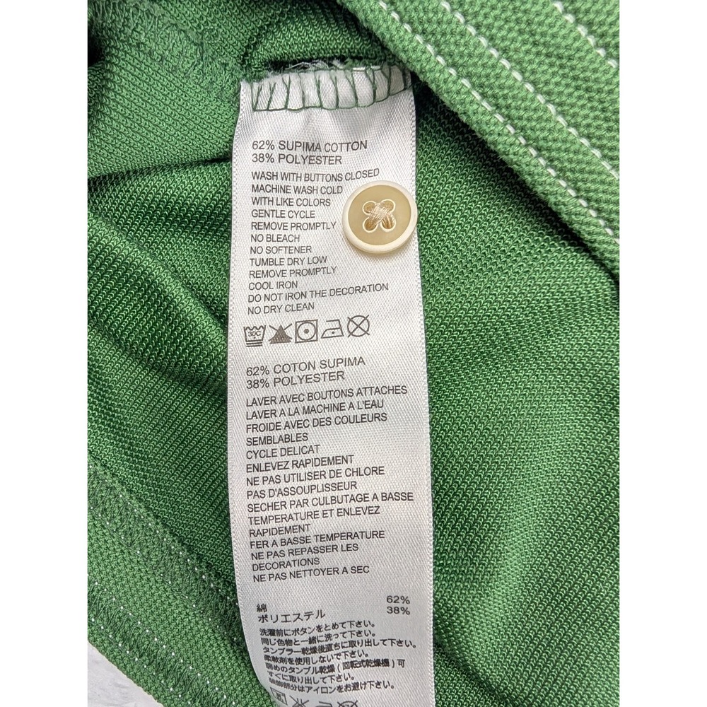 Tommy Bahama Polo Shirt Men's LT Green Supima Cotton Blend Logo *Stains‎ - Picture 13 of 16